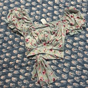 Windsor Blue Floral Top